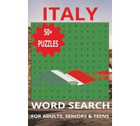 Italy Word Search Puzzle Book: Word Searches with Easy to Read Print about Italy, Italian and More 6x9 inches, 110 pages 50+ Puzzles...Gift for Vacations, Holidays and Free Times