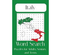 Italy Word Search Puzzle Book: Word Searches with Easy to Read Print about Italy, Italian Food, Italian Travel and More | 6x0 inches, 120 pages | 60+ ... for Vacations, Holidays, and Free Time