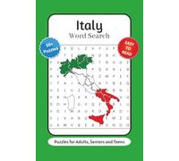 Italy Word Search Puzzle Book: Word Searches with Easy to Read Print about Italy, Italian Landmarks, Food, Culture, and More | 6x9 inches, 110 pages | ... … Gift for Vacations Holidays and Relaxation