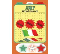 Italy Word Search Puzzle Book: Word Searches with Easy to Read Print about Italy, World, Italian Culture and More | 6x9 inches, 110 pages | 50+ puzzles ... Gift for Vacations, Holidays and Free time