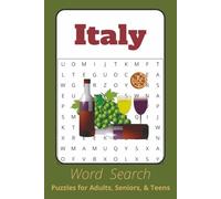 Italy Word Search: Word Searches with Easy to Read Print about Italy, Culture and More I 6x9 inches, 110 pages I 50+ Puzzles - Gifts for Relaxation, Fun and Leisure