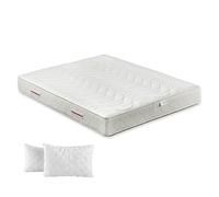 ITALYMATERASSI Materasso Matrimoniale MEMNATURE Sfoderabile 160x195 cm in Memory Foam con Cuscini, Alto 20 cm, Antiacaro e Antibatterico, Dispositivo Medico Detraibile, Made in Italy