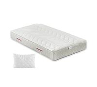 ITALYMATERASSI Materasso Singolo MEMNATURE Sfoderabile 80x195 cm in Memory Foam con 1 Cuscino, Alto 20 cm, Antiacaro e Antibatterico, Dispositivo Medico Detraibile, Made in Italy