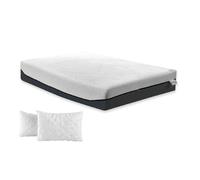 ITALYMATERASSI Materasso Una Piazza e Mezza TEK 155x190 cm in Memory Foam e Molle Insacchettate con 2 Cuscini, Alto 24 cm, Dispositivo Medico Detraibile, Made in Italy