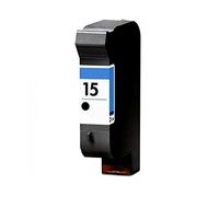 Italy's Cartridge Cartuccia Hp 15, Nera, Compatibile per Hp Hp Deskjet 810C 812C 816C C6615D, 30 ml