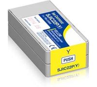 ITALY'S CARTRIDGE CARTUCCIA SJIC22PY GIALLO C33S020604 INK PIGMENTATO COMPATIBILE PER EPSON COLORWORKS TM C3500 CAPACITA 32,5ml