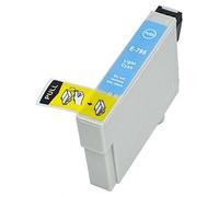 Italy's Cartridge Cartuccia T0795, Light Ciano, Compatibile per Epson P50 1400 Px650 700 710 800 810, 12 ml