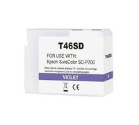 ITALY'S CARTRIDGE Cartuccia T46SD viola C13T46SD00 ink pigmentato compatibile per Epson SureColor SC-P700,SC-P706 capacità 25ml