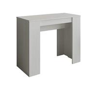 Itamoby Basic - Consolle Allungabile, Pannelli di nobilitato, Bianco Frassino, 90 x 48 x 77 cm