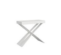 Itamoby Consolle allungabile 90x40/300 cm Diago frassino bianco con cornice bianca