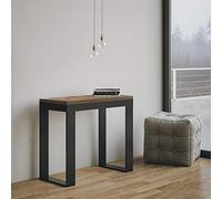 Itamoby Consolle allungabile Tecno Evolution Noce & Antracite L.90 x H.77 x P.40 (allungabile Fino a 300 cm)