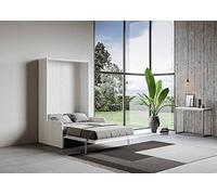 Itamoby Kentaro Sofà - Letto Matrimoniale a Scomparsa con Divano (Bianco Frassino, Una Piazza e Mezzo (120cm))