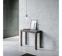 Itamoby Tavolo consolle allungabile Everyday Evolution Effetto Cemento L.90 P.40 H.77 allungabile Fino a 300 cm