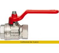 valvola a sfera FF gr. 1.1/4" Itap Ideal art 090 a passaggio totale con leva