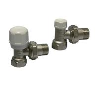 ITAP Valvola + detentore Squadra per radiatori Attacco Ferro 3/8, Multicolore