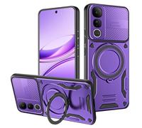 iTape Custodia magnetica per Vivo V50 Lite, supporto invisibile a 360°, protezione antiurto, ricarica wireless, protezione per lenti, viola