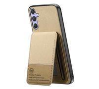 iTape Custodia per Samsung Galaxy S25, in twill, con scomparto per carte di credito, custodia morbida al tatto, 2 in 1, con scomparto per carte di credito, antiurto e a prova di caduta
