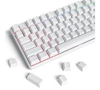 iTastatur 128 tasti vuoti, PBT spesso, keycaps da gioco personalizzati, keycap bianco minimalista per layout US/ISO 60% 65% 75% tastiera meccanica (bianco)