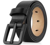 ITAY Belts Cintura TSA in pelle pieno fiore - Cintura ipoallergenica, regolabile e priva di nichel per uomini (Nero, 39/100)