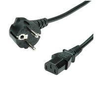 Value Cavo di alimentazione con connettore IEC femmina diritto 1,8 m Nero