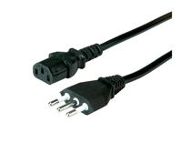 Valore - Cavo di alimentazione - CEI 23-50 (M) a IEC 60320 C13 dritto - AC 250 V - 10 A - 1,8 m - Black - Italia NEW