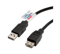 ITB cavo USB 2.0 USB A a USB B 3m Nero con connettori maschio/femmina