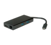 Itb HUB 4 in 1 Usb 3.2 Type C Black ROS3251