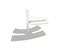 ITB Mensola Regolabile Trasparente per Periferiche 420 mm