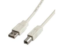 Value Cavo USB 2.0 tipo A-B, bianco, 3 m