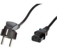 ITB RO19.08.1018 cavo di alimentazione Nero 1,8 m CEE7/7 Accoppiatore C13 (CAVO ALIMENTAZIONE 1.8 MT - SCHUKO CON SPINA ANGOLAR NEW