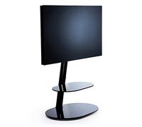 Itb Solution Tower Supporto Tv, Nero Raggrinzito, H 115 cm