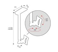 STAFFA SOFFITTO 200X100 - AMOM06073
