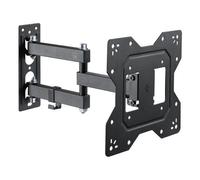 Itb Supporto monitor TV parete ( 30 Kg ) VESA 200 x 200 Staffa 3 snodi Black