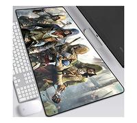 ITBT Assassin's Creed Tappetino Mouse Gaming 900x 400mm XXL per Mouse e PC, 3mm Mouse Pad Antiscivolo Fondo in Gomma con Bordi Cuciti, C