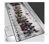 ITBT Assassin's Creed Tappetino per XXL Mouse da Gioco - Gaming Mousepad Extra Grande 900 x 400mm - Pad 3mm con Base in Gomma Antiscivolo - Spessore 3mm Anime Tappetino Mouse, H
