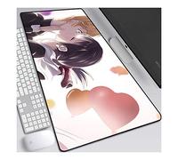 ITBT Confession Girl Tappetino Mouse Gaming 900x 400mm XXL per Mouse e PC, 3mm Mouse Pad Antiscivolo Fondo in Gomma con Bordi Cuciti, C