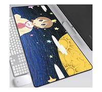 ITBT Creative Girl Tappetino per XL Mouse da Gioco - Gaming Mousepad Extra Grande 700 x 300mm - Pad 3mm con Base in Gomma Antiscivolo - Spessore 3mm Anime Tappetino Mouse,B