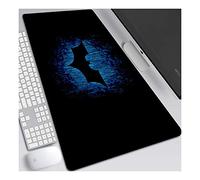 ITBT Dark Knight Bat Tappetino Mouse Gaming 900x 400mm XXL per Mouse e PC, 3mm Mouse Pad Antiscivolo Fondo in Gomma con Bordi Cuciti, A