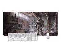 ITBT Fallout 76 Tappetino Mouse Gaming, Grande Anime Mouse Pad XXL 900x400mm Confortevole, Lavabile, 3mm Antiscivolo Tappetino Scrivania Supporto per Ufficio Computer, Adatto per Computer e PC, E