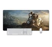 ITBT Fallout 76 Tappetino Mouse Gaming, Grande Anime Mouse Pad XXL 900x400mm Confortevole, Lavabile, 3mm Antiscivolo Tappetino Scrivania Supporto per Ufficio Computer, Adatto per Computer e PC, A, A