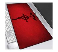 ITBT Fullmetal Alchemist Tappetino Mouse Gaming 900x 400mm XXL per Mouse e PC, 3mm Mouse Pad Antiscivolo Fondo in Gomma con Bordi Cuciti, B