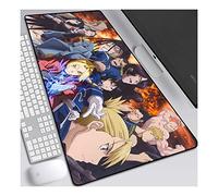 ITBT Fullmetal Alchemist Tappetino per Mouse Anime 800x300mm, tappetini per Mouse Tastiera, Tappetino per Mouse da Gioco Professionale esteso XXL con Base in Gomma Spessa 3mm, per PC, C