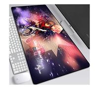 ITBT Guilty Crown Tappetino Mouse Gaming 900x 400mm XXL per Mouse e PC, 3mm Mouse Pad Antiscivolo Fondo in Gomma con Bordi Cuciti, E