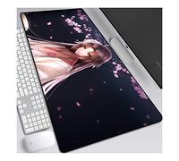 ITBT Kara No Kyoukai 800x 300mm Tappetino Mouse，Speed Gaming Mousepad， XXL Tappetino per Mouse, 3mm Mouse Pad Antiscivolo Fondo in Gomma con Bordi Cuciti, E