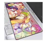 ITBT Kuroko's Basketball Tappetino Mouse Gaming 900x 400mm XXL per Mouse e PC, 3mm Mouse Pad Antiscivolo Fondo in Gomma con Bordi Cuciti, D