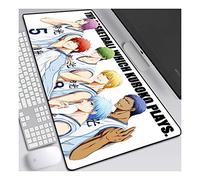 ITBT Kuroko's Basketball Tappetino Mouse Gaming 900x 400mm XXL per Mouse e PC, 3mm Mouse Pad Antiscivolo Fondo in Gomma con Bordi Cuciti, B