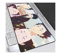 ITBT La Forma della Voce Anime Extended XXL Mousepad, Tappetino per Mouse Speed Gaming, 800x300mm Tappetino Anime Grande con Base in Gomma Antiscivolo, Bordi cuciti 3mm, per PC, A