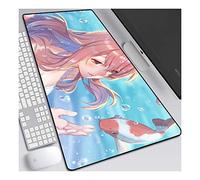 ITBT La Forma della Voce Anime Extended XXL Mousepad, Tappetino per Mouse Speed Gaming, 800x300mm Tappetino Anime Grande con Base in Gomma Antiscivolo, Bordi cuciti 3mm, per PC, C