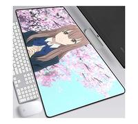 ITBT La Forma della Voce Tappetino per Mouse Anime 800x300mm, tappetini per Mouse Tastiera, Tappetino per Mouse da Gioco Professionale esteso XXL con Base in Gomma Spessa 3mm, per PC, G