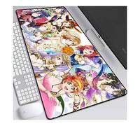 ITBT LoveLive Tappetino Mouse Gaming 900x 400mm XXL per Mouse e PC, 3mm Mouse Pad Antiscivolo Fondo in Gomma con Bordi Cuciti, G